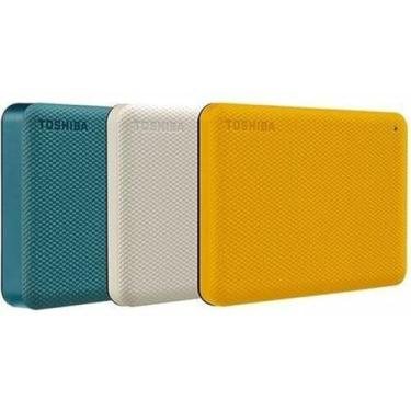 Imagem de HD Externo Portátil Toshiba 2TB Canvio Advance Plus USB Type-C Amarelo - HDTCA20XYCAB