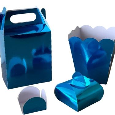 Imagem de Kit Lembrancinhas Laminada Festas Decoração Natal Presente Para Criança Infantil Caixinha de Presente