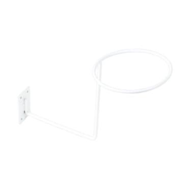 Imagem de Ioensy Suporte para capacete de parede para motocicleta, acessórios de armazenamento, suporte para chapéu, para bola para basquete, vôlei, perucas, máscaras, Branco, Quadrado
