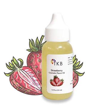 Imagem de TKB Trading, LLC Óleo Saborizante - Cosméticos Diy, Sabonetes, Cuidados Corporais, Brilho Labial, Batom, Bálsamo, Aromatizante Sem Açúcar (Morango, 30 Ml))