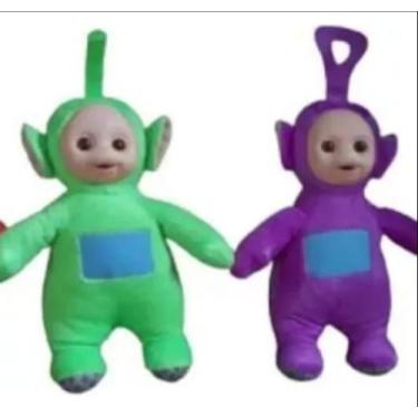 Imagem de Bonecos Pelucias Kit 2 Bonecos Teletubbies 30 cm Rosto de Vinil - Sobe