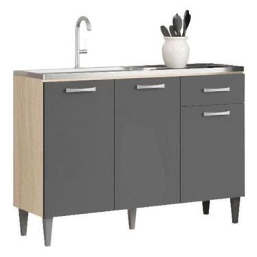 Imagem de Balcão De Pia Atenas 2012183 Avena Grafite - Aramóveis - ARAMOVEIS