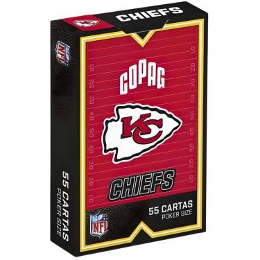 Imagem de Baralho de Cartas NFL Kansas City Chiefs 55 Cartas Copag