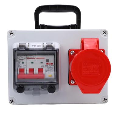 Imagem de Asixxsix Caixa de saí industrial, Caixa de distribuição de soquete elétrico de 200x150x100mm com junta correspondente, Caixa de junção elétrica portátil à prova d'água para fábrica