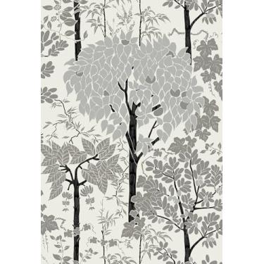 Imagem de Papel de parede de madeira cinza para descascar e colar árvore floresta papel de contato para paredes armários de cozinha prateleiras banheiro sala de estar quarto arte artesanato decalque 17,7Z117