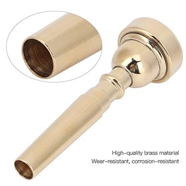 Imagem de Domary Bocal de Trompete de Latão Elegante Durável para Jogadores Profissionais de Buzina (Ouro 5c)