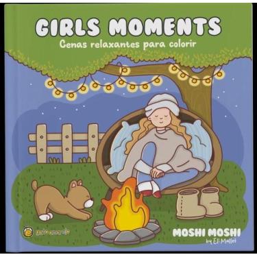 Imagem de Girls Moments - Cenas Relaxantes Para Colorir - GATO AMARELO, 3