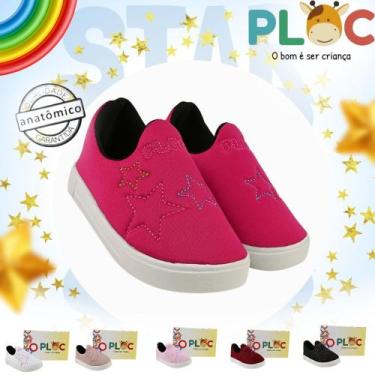 Imagem de Tênis infantil Ploc Estrelinha Casual Menina Anatômico, Pink, 24