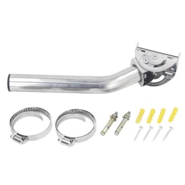 Imagem de Suporte de antena de montagem na parede Aço inoxidável 11in J Montagem de antena de tubo para a antena de TV ao ar livre Wi -Fi Acesso ponto de acesso Ethernet Bridge Network