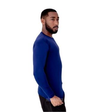 Imagem de Camisa térmica masculina multicores disponiveis - sem marca, Azul mari
