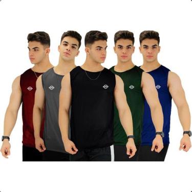 Imagem de Kit 3 Camiseta Regata Masculina Academia Dry Fit Premium - PRINCESS CL