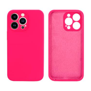 Imagem de Capinha Compativel com iPhone 13 Pro Com Proteção de Câmera em Silicone com Interior Aveludado