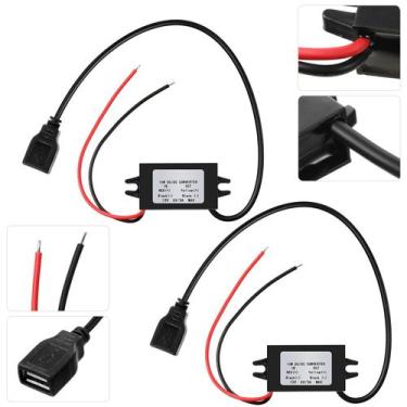Imagem de Conversor DC para DC Buck Module 12V a 5V 3A 15W (2 peças) - Weewooday