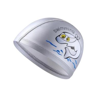 Imagem de Touca De Natação Infantil Profissional- Golfinho - Hero Band, Cinza go