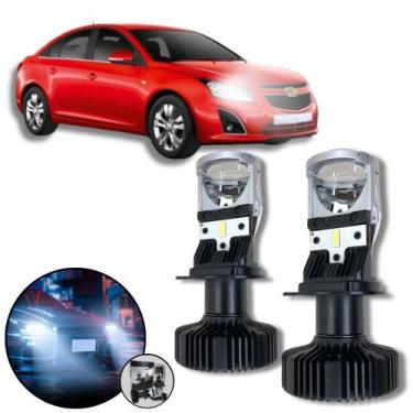 Imagem de Mini Projetor Elíptico Farol Baixo Alto H4 Cruze 2011 a 2016 - ShockLi