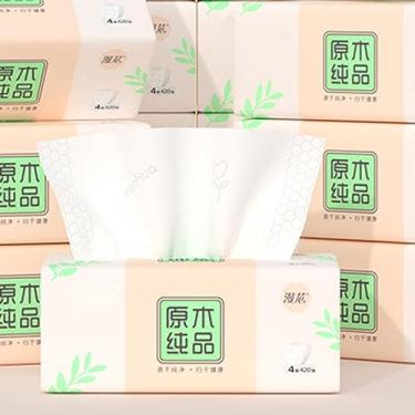 Imagem de Pacote com 6, tecido facial pequeno macio, papel higiênico, guardanapo descartável - capa de saco NÃO caixa, papel facial branco, material fibra de polpa de madeira nativa NÃO ALGODÃO, 4 camadas