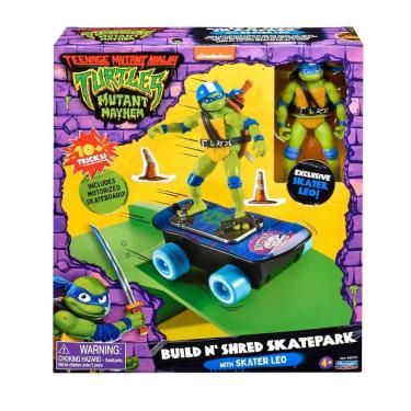 Imagem de Pista De Skate Com Boneco Leo Skatista - As Tartarugas Ninja