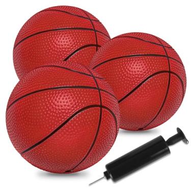 Imagem de Vobab Mini bolas de basquete de 15 cm, pacote com 6 bolas de basquete pequenas para crianças, mini brinquedo de basquete de PVC para cesta de basquete interna, bola de cesta de piscina para crianças e