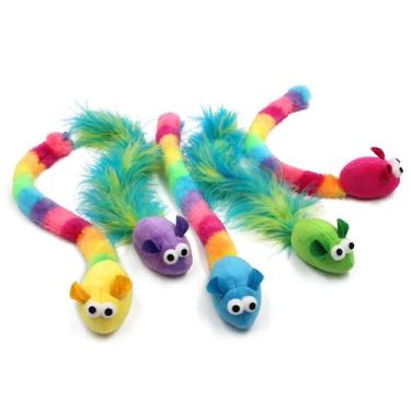 Imagem de Pacote com 5 penas de catnip interativas Cat Toy Jumpaws
