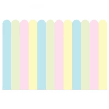 Imagem de Adesivo de Parede Infantil Cerca Cores Variadas Decoração Casa - 1m de altura(Cerca Algodão Doce - 1m x 50cm)