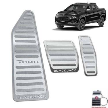 Imagem de Pedaleiras Com Descanso Fiat Toro Blackjack Prata