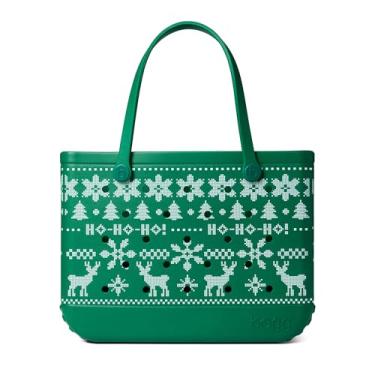 Imagem de BOGG BAG - Bolsa original, grande - suéter feio, verde - 48 cm C x 23 cm L x 35 cm A - praia, piscina, barco, esportes - EVA multiuso - leve, lavável, durável