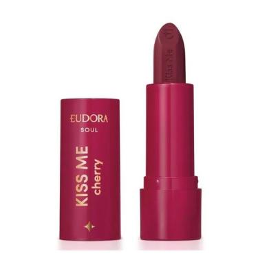 Imagem de Batom Hidratante Vermelho Cereja Divina Kiss Me Cherry 3,7g - Eudora