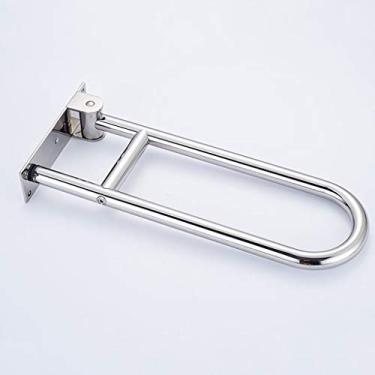 Imagem de Barras de apoio, barras de apoio de segurança, barra de apoio de parede para banheiro, barra de apoio de aço inoxidável, barra de apoio de corrimão de segurança, barra de apoio dobrável