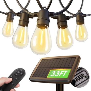 Imagem de Cadenas de Luces Solares addlon 10 Bombillas 10m Impermeables con Cont