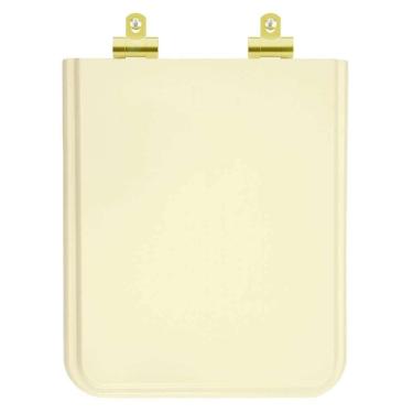 Imagem de Assento Sanitário Poliester Soft Close Square Bone (bege Claro) Para Vaso Incepa Com Ferragem Dourada