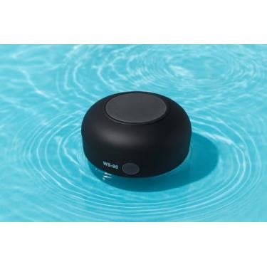 Imagem de Caixa de Som Bluetooth Portátil à Prova D'Água, Mini Alto-Falante com Ventosa para Banho, Piscina e Praia (preto)