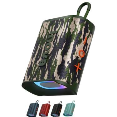 Imagem de Mini Caixa de Som Bluetooth GO 4 Pro, Portátil, Super Bass, À Prova d’Água IPX5, 12h de Bateria, LED RGB, Entrada USB/TF, Ideal para Música, Festas, Esportes e Uso Diário (Camuflado)