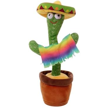 Imagem de Cacto Dançante e Falante Toca, Fala, Brilha, Imita Sons, Vem na Caixa, Brinquedo Infantil (Mexicano)