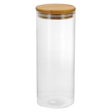 Imagem de Pote Hermético Boro Redondo Tampa Bambu Tuut 800Ml