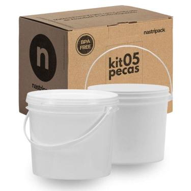 Imagem de Balde 1.8L Para Armazenamento De Cereais 5 Pçs