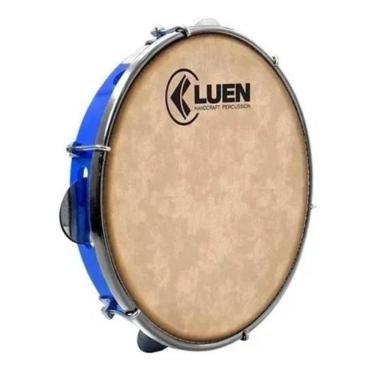 Imagem de Pandeiro 10" Pele Animal Luen Azul.