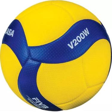 Imagem de Bola De Vôlei Mikasa V200w Amarelo E Azul
