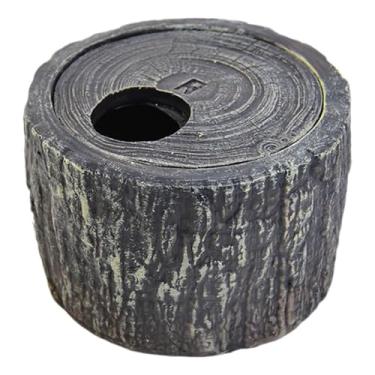 Imagem de ShengQuanHao Caverna para Répteis – Uma Caverna Realista, Decorativa E de Fácil Manutenção, Feita com Um Tronco de árvore, Que Serve de Abrigo para Répteis, 9cm x 9cm x 6cm