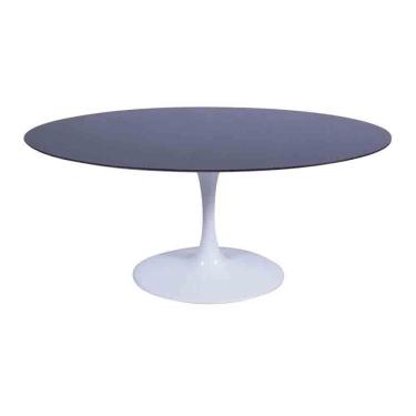 Imagem de Mesa Saarinen Oval São Gabriel 135x90cm - Base Branca