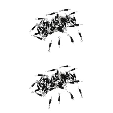 Imagem de barenx 100 peças de grampos giratórios de pesca de troca rápida