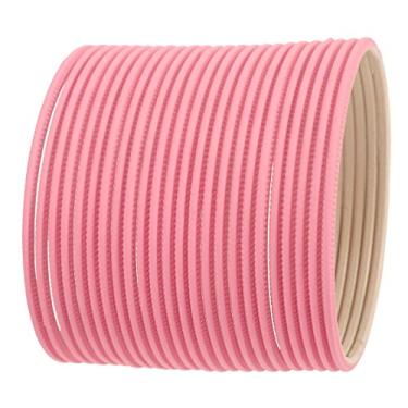 Imagem de Touchstone Pulseira indiana de Bollywood cor pastel coleção lindamente feita à mão escolha ocidental designer pulseiras de joias. Conjunto de 24., Indian Size 2.8 - Dia 2.5 in - Circ 7.8 in, Sem pedras preciosas