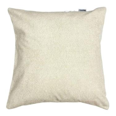Imagem de Capa De Almofada Boucle Lisa 45x45cm Marfim