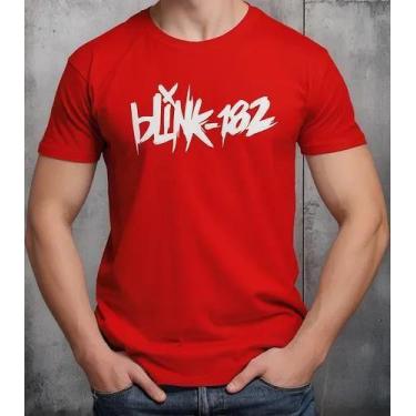 Imagem de Camiseta Camisa Adulto Feminina Masculina Algodão Banda de Rock Blin k