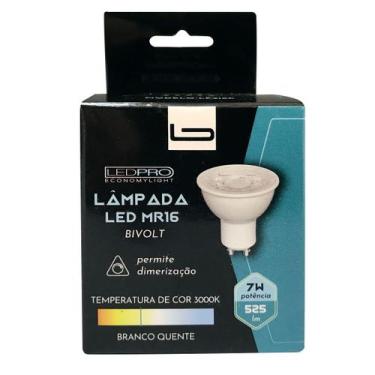 Imagem de Lâmpada de Led Dicroica 7W 3000K 38 Dimerizavel Bivolt - LEDPRO - LP21