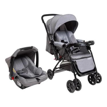 Imagem de Carrinho de Bebê Alça Reversível com Bebê Conforto Cosco Kids Travel S