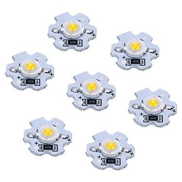 Imagem de GLOGLOW 25pcs Chips de LED 5V, Contas de Lâmpada de Base de Alumínio de Alta Potência 1W 200LM Com Baixa Deterioração de Luz, para Lanternas de Iluminação DIY Faróis de Holofotes (Branco Quente)