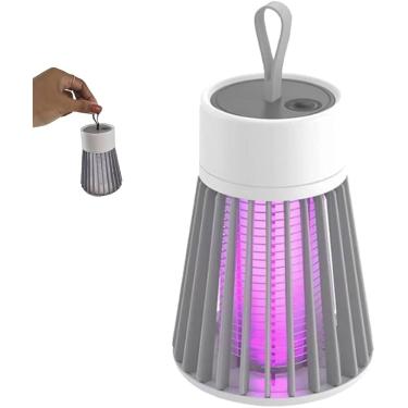 Imagem de Armadilha Mata Mosquito, Moscas e Pernilongos USB Elétrica | Lâmpada UV 365nm Recarregável | Sem Cheiro, Tóxicos ou Ruído | Área 20-100m² | Bivolt (5V) para Proteção Doméstica