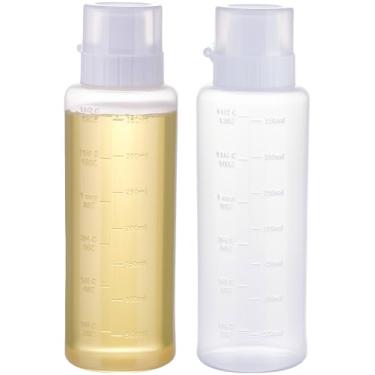 Imagem de NiHome Garrafas de espremer condimento de 350 ml (pacote com 2), dispensadores de condimentos de plástico à prova de vazamento - para decoração de sobremesas, assar, molhos, óleo, xarope, ketchup e