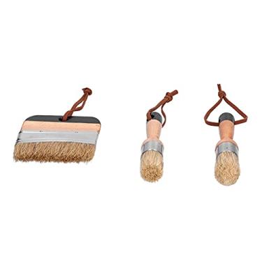 Imagem de GLOGLOW Pincéis de Pintura, Pincéis Redondos Pontiagudos Falsos para Trabalho de Longa Duração, Com Aderência Confortável, para Pintura de Decoração de Casa Vernizes Acrílicos de, Cabo de Madeira