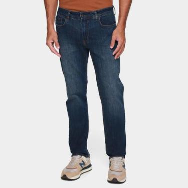 Imagem de Calça Jeans Slim Calvin Klein 5 Pockets Masculina, Azul, 44